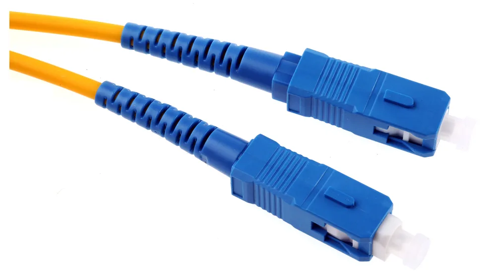 Fibre optic patch leads with SC connectors for network backbone cabling